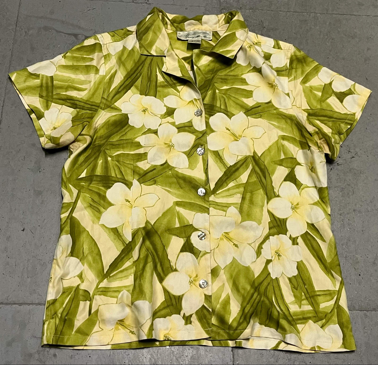 Camisa de seda estampada